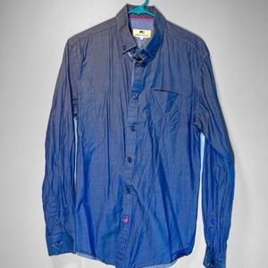 Moods of Norway Button Down Casual Dress Shirt - Blue Steel